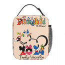 Ljojo Mickey Mouse Insulated Lunch Bag - Portable Thermal Cooler for Kids