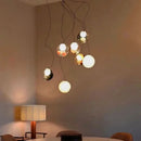 Handmade Glazed Glass Bubble Chandelier Dimmable LED G9 Light for Elegant Home Decor by Ljojo