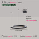 Ljojo LED Round Ring Chandelier for Dining and Living Room