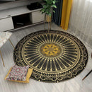 Ethnic Mandala Round Carpet for Living Room Decor by Ljojo