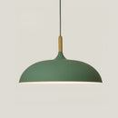 Ljojo Minimalist Modern Pendant Light Wood Aluminum Shade Office Restaurant Decor 110V 220V