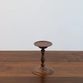 Ljojo Medieval Walnut Candlestick Ornaments - Hand-Turned French Wooden Table Atmosphere Holder