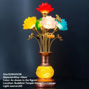 Ljojo LED Lotus Table Lamp: Illuminating Buddha's Presence in Worship Settings