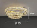 Luxury Crystal LED Ceiling Hanging Lamp High-end Living Room Villa Pendant Light Ljojo