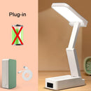 Foldable LED Desk Lamp with Clock | Portable USB Charging | Energy Saving Reading Light by Ljojo