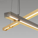 Italian Light Luxury Minimalist Restaurant Chandelier 2025 New All Copper LED Strip Island Table Long Chandelier.