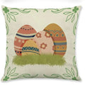 Easter Rabbit Eggs Design Linen Pillowcase - Ljojo Brings Spring Joy