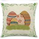 Easter Rabbit Eggs Design Linen Pillowcase - Ljojo Brings Spring Joy