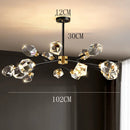 Ljojo Luxury Crystal Chandelier Pendant Light for Living and Dining Room Home Decoration
