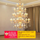 European Jade Lamp Crystal Pendant Lights French LED for Luxury Grand Hotel Staircase by Ljojo