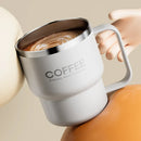 Ljojo Double Wall Stainless Steel Insulated Coffee Cup with Handle