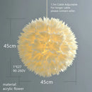 Nordic Romantic Flower Pendant Light Chandelier Modern Hanging Lamp by Ljojo