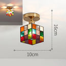 Ceiling Chandeliers Modern Tiffany Glass Pendant Light for Bedroom Kitchen - Ljojo