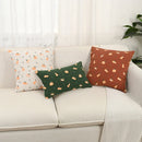 Embroidered Pumpkin Halloween Pillowcase Cojines by Ljojo