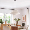 French Cream Umbrella Cloth Ceiling Lamp by Ljojo for Dining Room & Bedroom