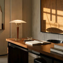 Ljojo Luxury Wood Glass Gold Bedside Table Lamp