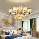 Crystal Chandelier Pendant Lamp for Living Room Home Decoration Luxury Romantic Dining Bedroom Ljojo