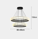 Nordic Minimalist Black White LED Pendant Lights for Home Decor by Ljojo