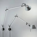 LED Wall Lamp Silver Black Metal Bedroom Study Reading Lights E27 Rotatable Adjustable Lighting Decor by Ljojo