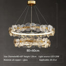 Nordic Luxury Glass LED Ceiling Chandelier for Living Room - Ljojo
