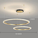 Modern Ring LED Pendant Light for Living Room by Ljojo - Stylish Chandelier for Home Decor