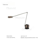 Adjustable Swing Arm Floor Lamp LED Reading Modern Italian Design for Living Room by Ljojo