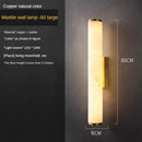 Copper Marble Wall Lamp, Luxury Stone Wall Light for Tv Background by Ljojo