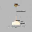 Ljojo Milky White Resin LED Pendant Light for Home Decor