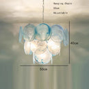 Blue Cloud Glass Pendant Light for Artistic Living Space by Ljojo