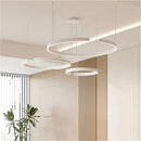 Ljojo Modern Ring Metal LED Chandelier - Home Decoration for Living Room & Study Hall