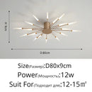 Gold Nordic Round LED Ceiling Chandelier Modern Minimalist Pendant Lamp for Home by Ljojo