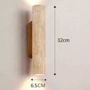 Travertine Stone Wall Lamp Sconce Light E27 Bulb for Living Room Bedroom by Ljojo