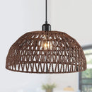 Japanese-Style Hemp Rope Woven Pendant Light | B&B Restaurant Tea Room Inn Bar Rattan Lighting by Ljojo