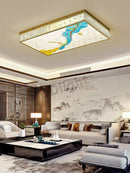 Ljojo Luxury LED Crystal Glass Chandelier for Modern Villa Decor.