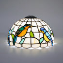 Ljojo 10 Inch Handmade Stained Glass Lampshade Replace for Table Pendant lamp