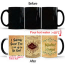 Ljojo Marauder Map Color Changing Cup Mug - Magic Heat Sensitive Tea Coffee Gift