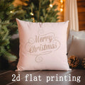 Ljojo Merry Christmas Pillows with Festive Designs for Sofa, Bedroom, Car