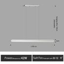 LED Dining Room Chandelier White Minimalist Lamps Nordic Island - Ljojo