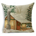 Ljojo Merry Christmas Linen Pillow Case 18*18in