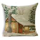 Ljojo Merry Christmas Linen Pillow Case 18*18in