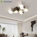 Ljojo Minimalist Bauhaus 3D LED Ceiling Lights for Living Room Decoration Chandelier