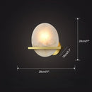 Ljojo Marble Alabaster Wall Lamp: Modern All-Copper Fixture for TV Background, Bedside, Corridor.