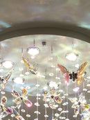 Chandelier Crystal Pendant Lamp Modern Living Room Dining Table LED Light Ljojo