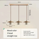 Ljojo LED Stone Pendant Light Indoor Chandelier - Walnut/Log Yellow Travertine - Parlor Bedroom Cafe Bar