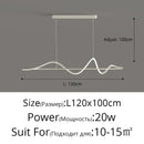 Ljojo LED Pendant Lights Modern Chandelier for Bar Table Kitchen Living Room Home Decor