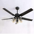 Nordic Magic Bean LED Ceiling Fan Lamps Modern for Living Dining Room by Ljojo