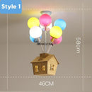 LED Airship Pendant Lamp Creative Princess Dreamy Girls Room Fixture - Ljojo