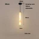 Italian Marble Pendant Light: Modern Minimalist Luxury Dining Table & Bar Island Strip Light by Ljojo