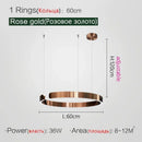 Nordic Designer Pendant Light: Round LED Chandelier for Dining Room by Ljojo
