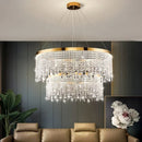 Ljojo Luxury Crystal Chandelier Pendant Lights for Living Dining Room